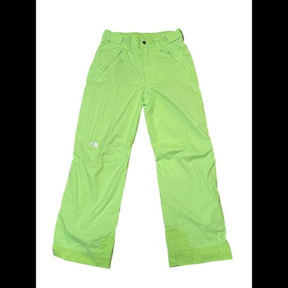 The North Face EZ Grow Insulated Pants Lime Green Boys Size Large 14/16